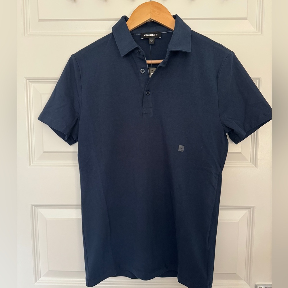 Brand new Express Navy Blue Polo Shirt
